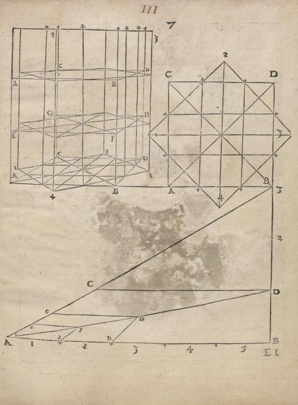 Geometric diagram from Augustin Hirschvogel's Geometria