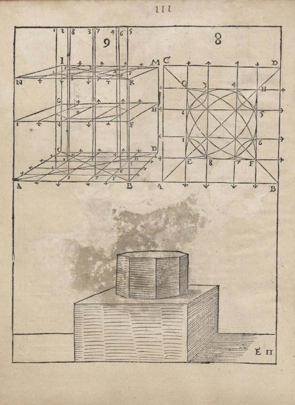 Geometric diagram from Augustin Hirschvogel's Geometria