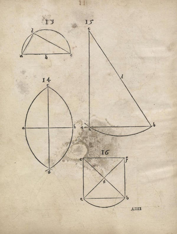 Geometric diagram from Augustin Hirschvogel's Geometria