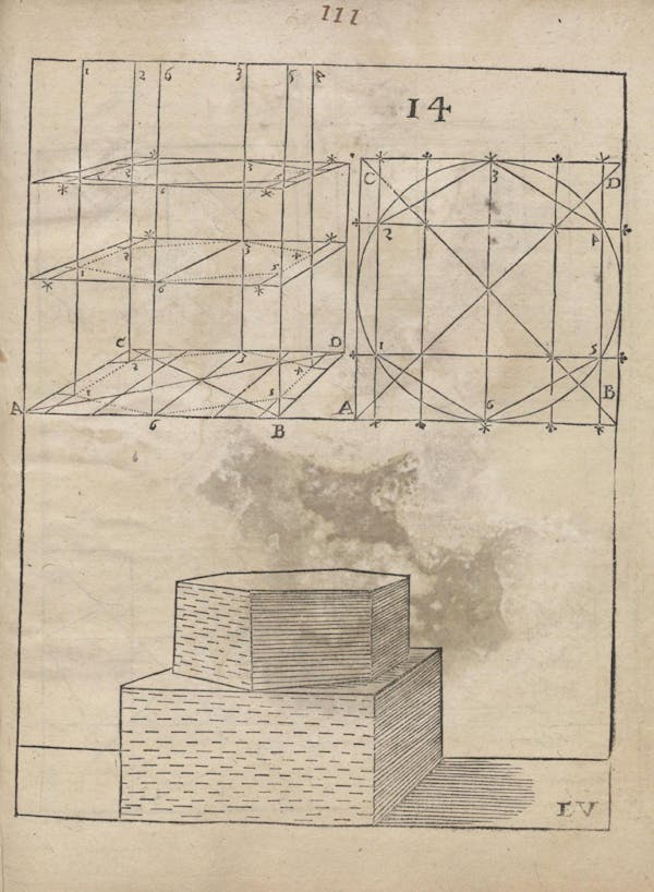 Geometric diagram from Augustin Hirschvogel's Geometria