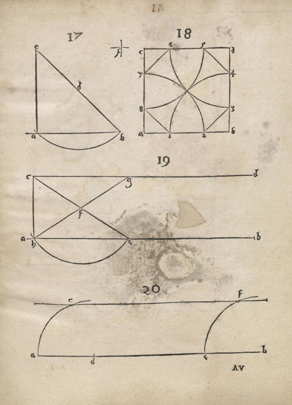 Geometric diagram from Augustin Hirschvogel's Geometria