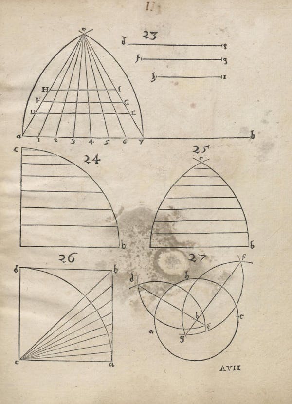 Geometric diagram from Augustin Hirschvogel's Geometria