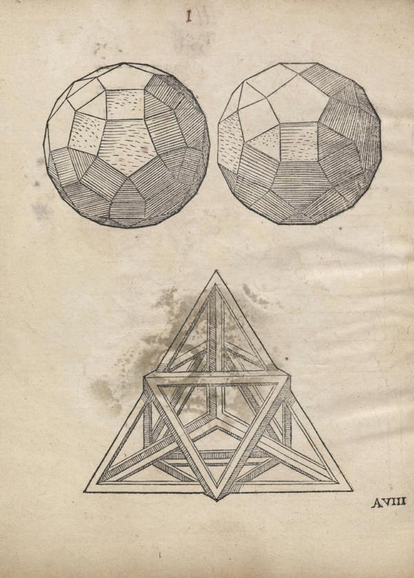 Geometric diagram from Augustin Hirschvogel's Geometria