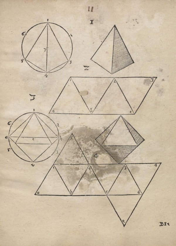 Geometric diagram from Augustin Hirschvogel's Geometria