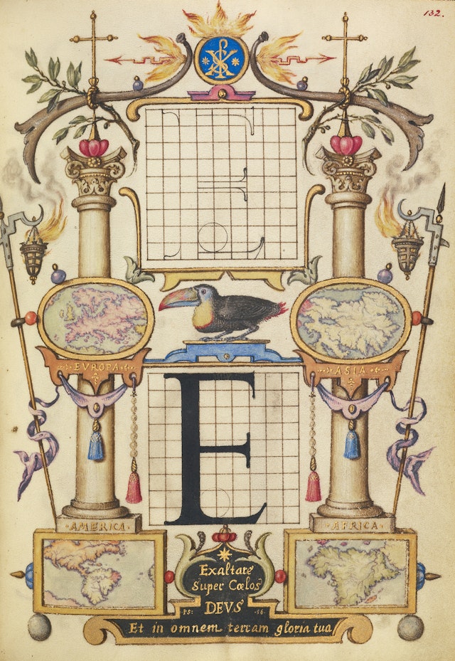 Hoefnagel’s Guide to Constructing the Letters (ca. 1595)