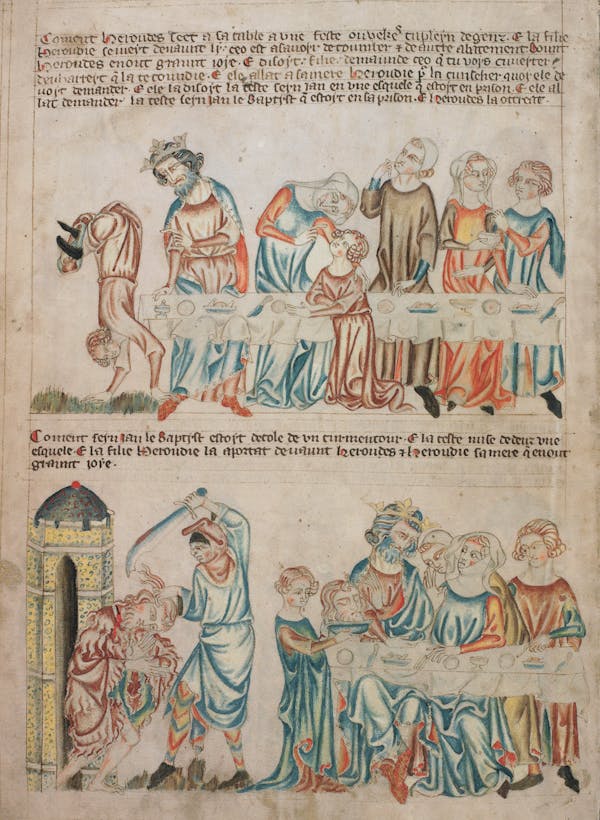 Miniature from the Holkham Bible