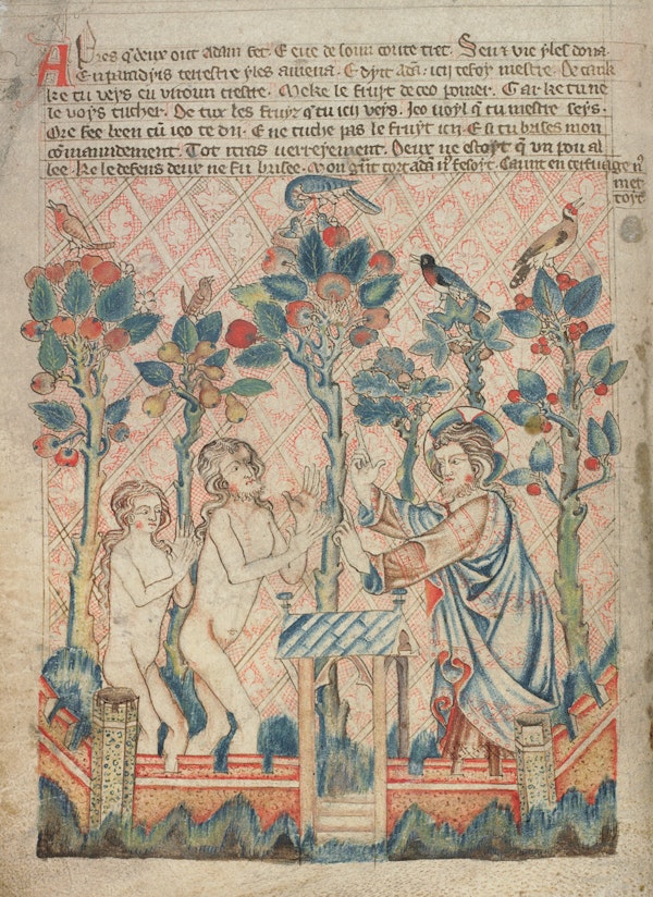 Miniature from the Holkham Bible
