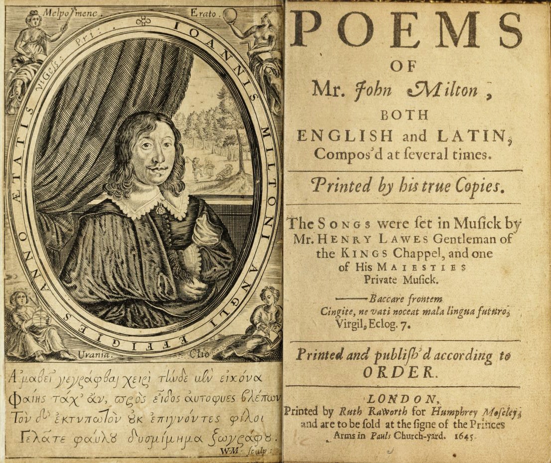 British Library - John Milton's epic poem Paradise Lost was first published  in 1667. Originally written as 10 books, Milton reworked it as 12,  following the model of Virgil's Aeneid. In the