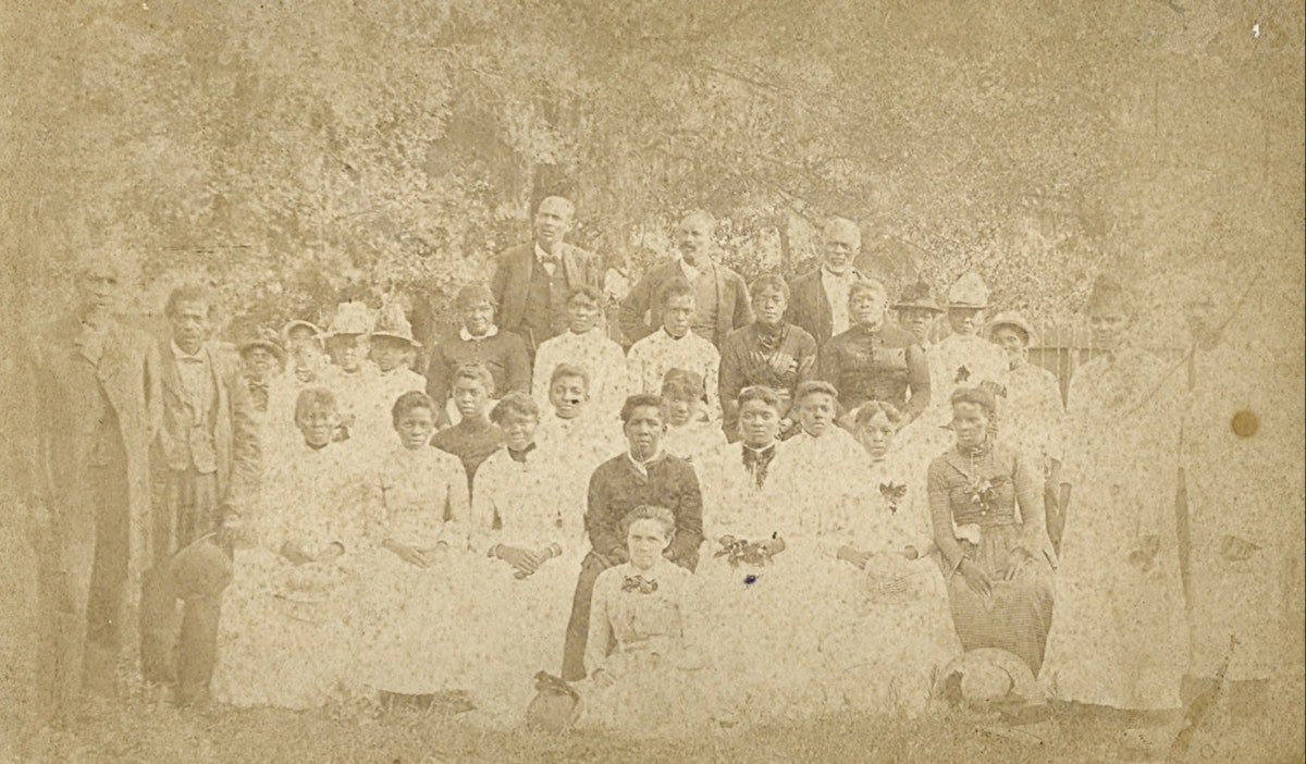 alt: old photo of juneteenth Emancipation Park houston
