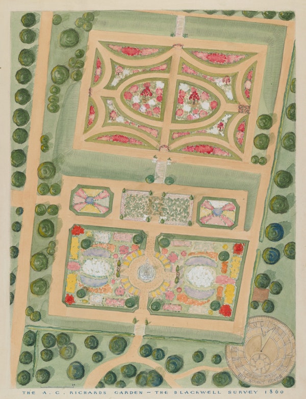 Watercolour illustration of estate