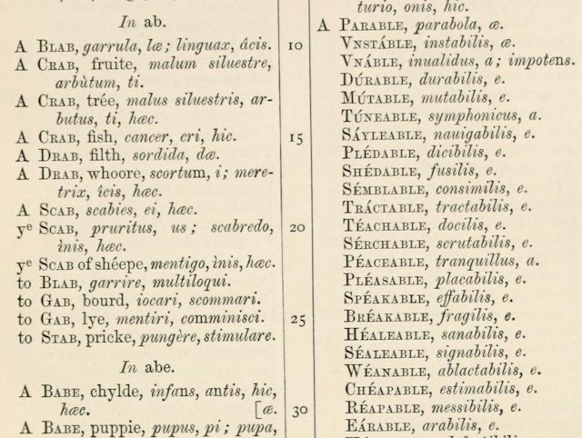 Manipulus Vocabulorum: a Rhyming Dictionary from the 16th Century
