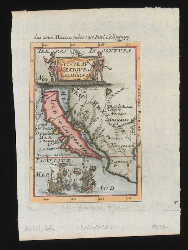 map of california as an island