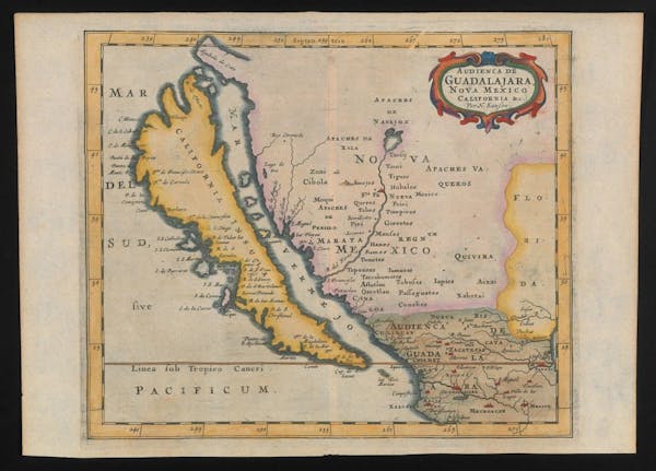 map of california as an island