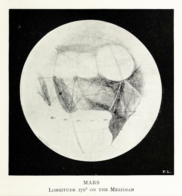 Mars canal illustration