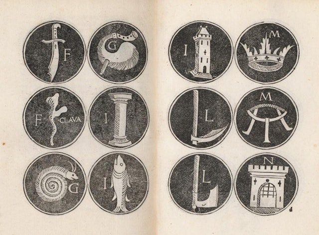 Mnemonic Alphabet of Jacobus Publicius (1482)