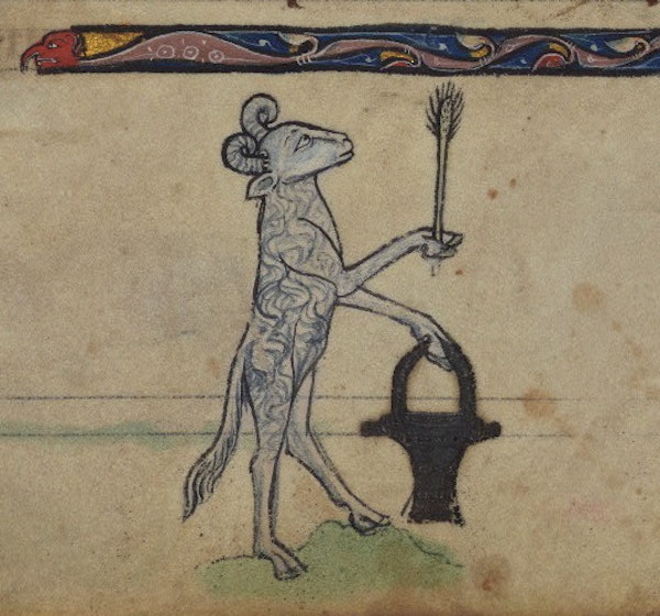 Ram with situla, detail from fol. 80r.