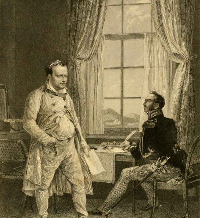 Napoleon at St Helena (1855)