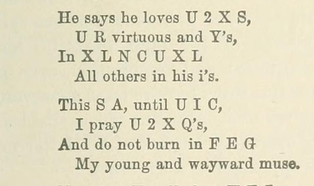 Nineteenth-Century Textspeak