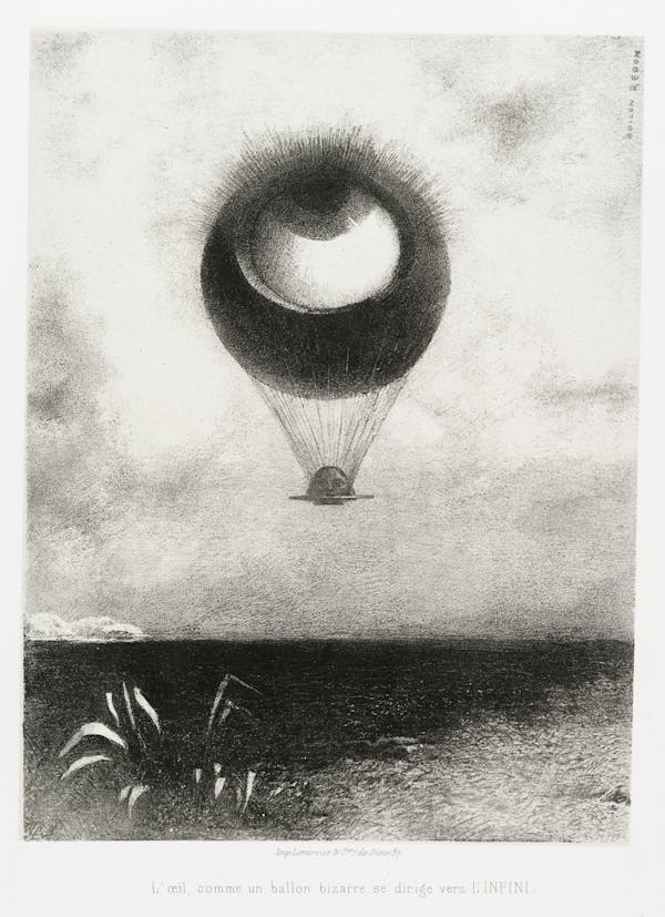 odilon redon's edgar allan poe lithographs