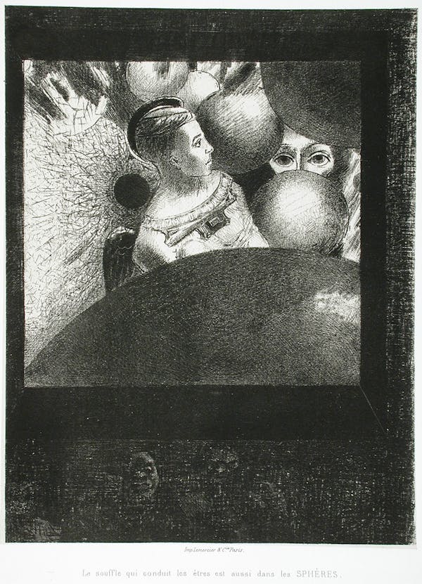 odilon redon's edgar allan poe lithographs