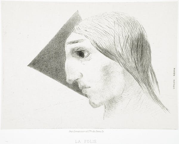 odilon redon's edgar allan poe lithographs