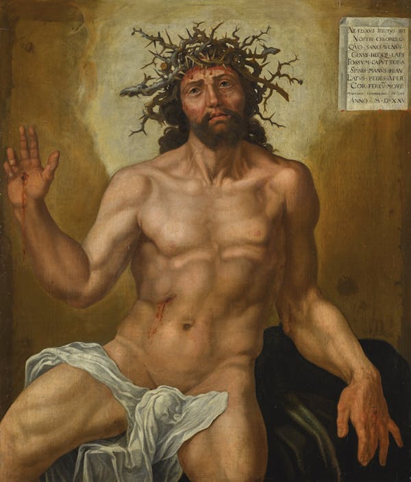 Image depicting the revelation of Christ's genitals