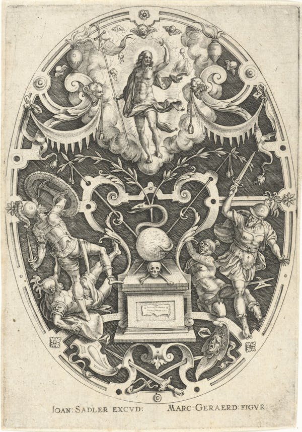 Ornamental engraving of the Passion