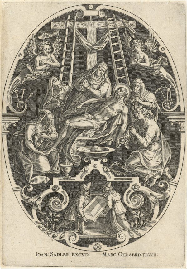 Ornamental engraving of the Passion