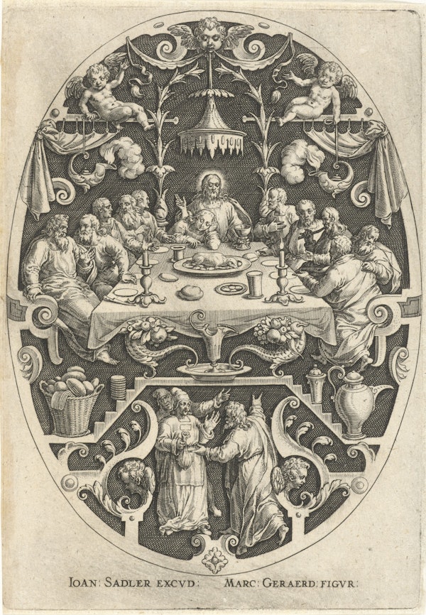 Ornamental engraving of the Passion