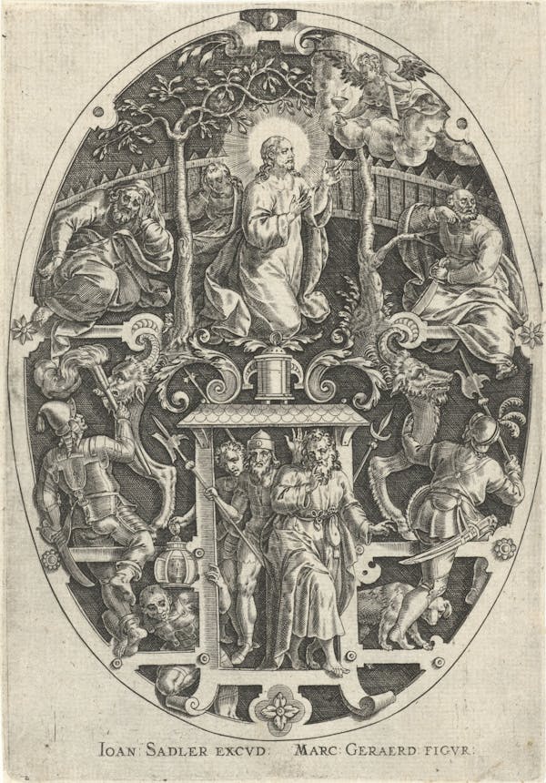 Ornamental engraving of the Passion