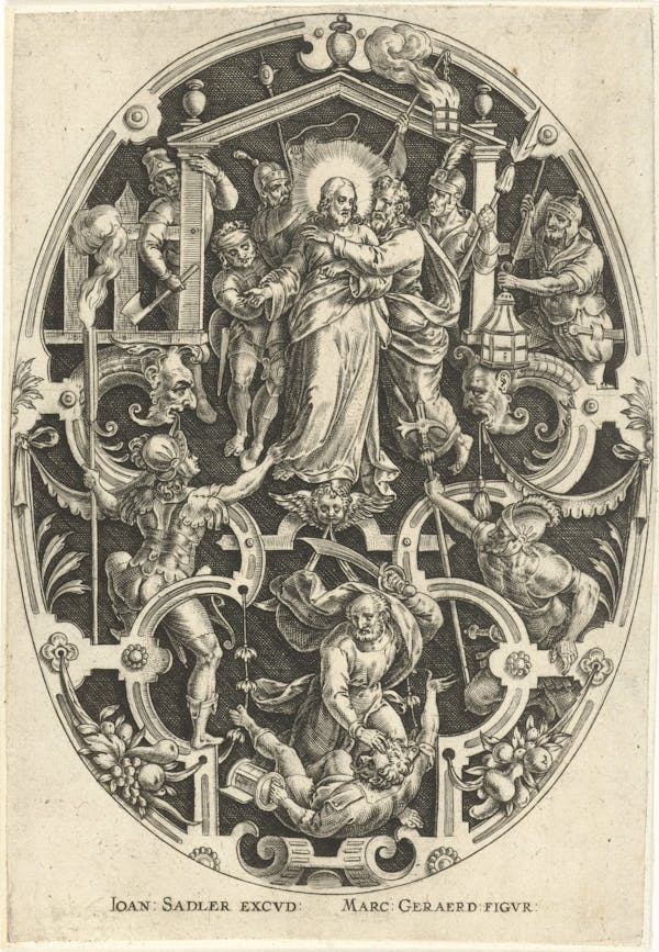 Ornamental engraving of the Passion