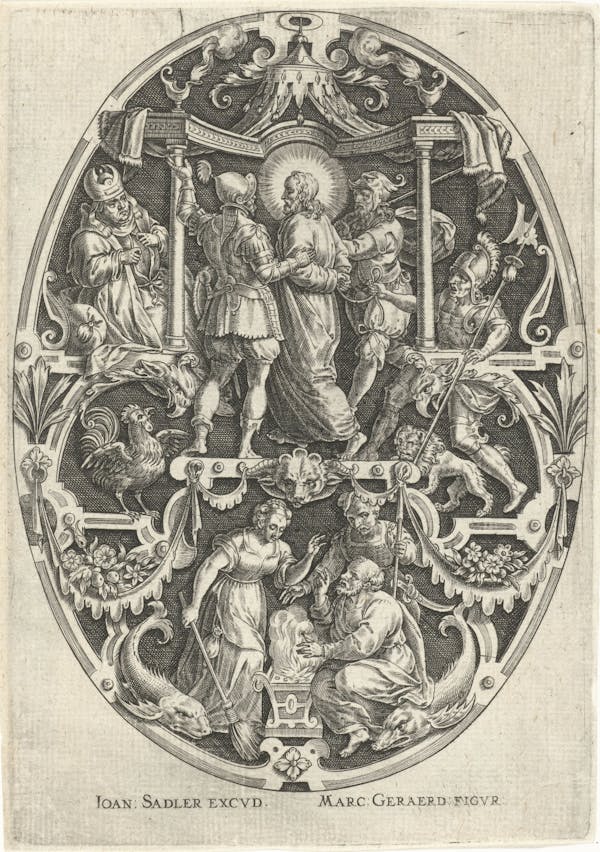 Ornamental engraving of the Passion