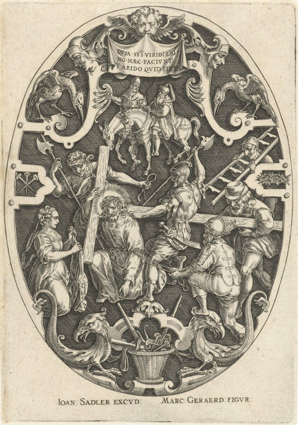 Ornamental engraving of the Passion