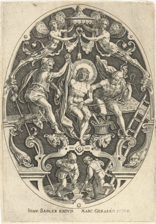 Ornamental engraving of the Passion