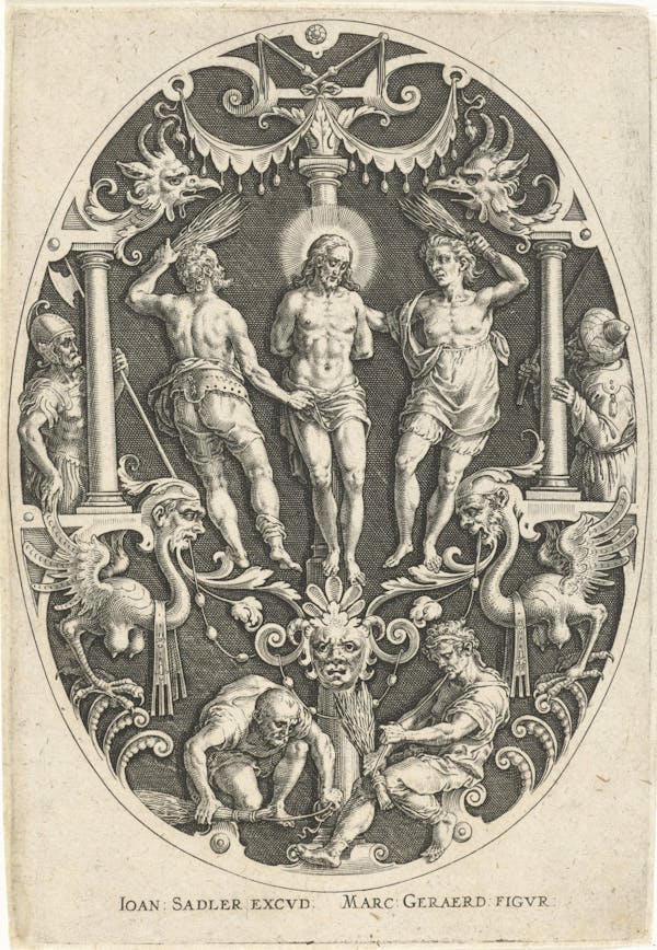 Ornamental engraving of the Passion