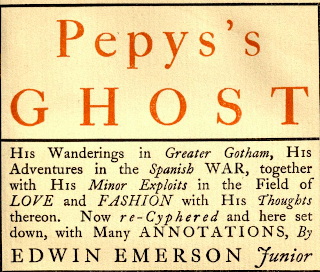 Pepys’s Ghost (1899)