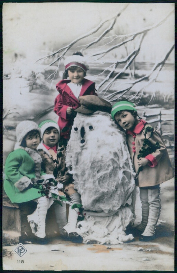 Photograph of snowman