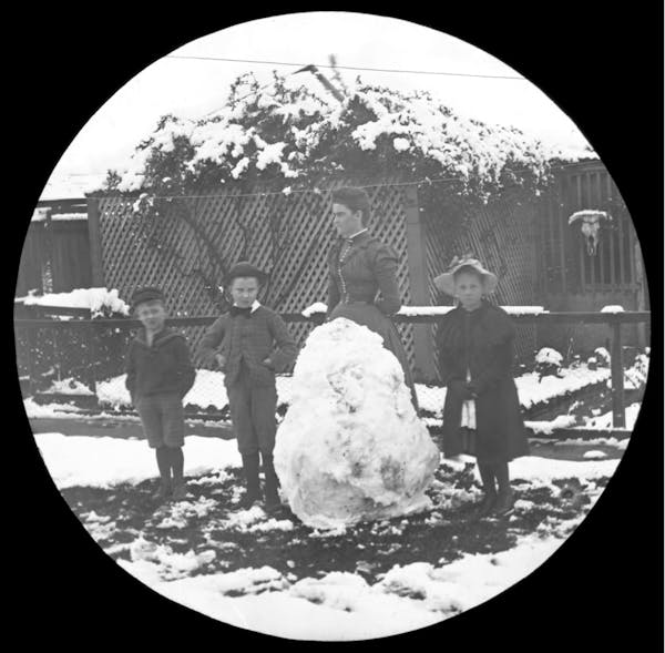 Photograph of snowman