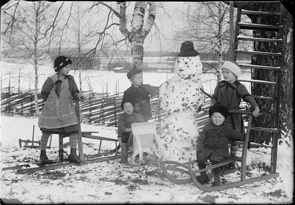 Photograph of snowman