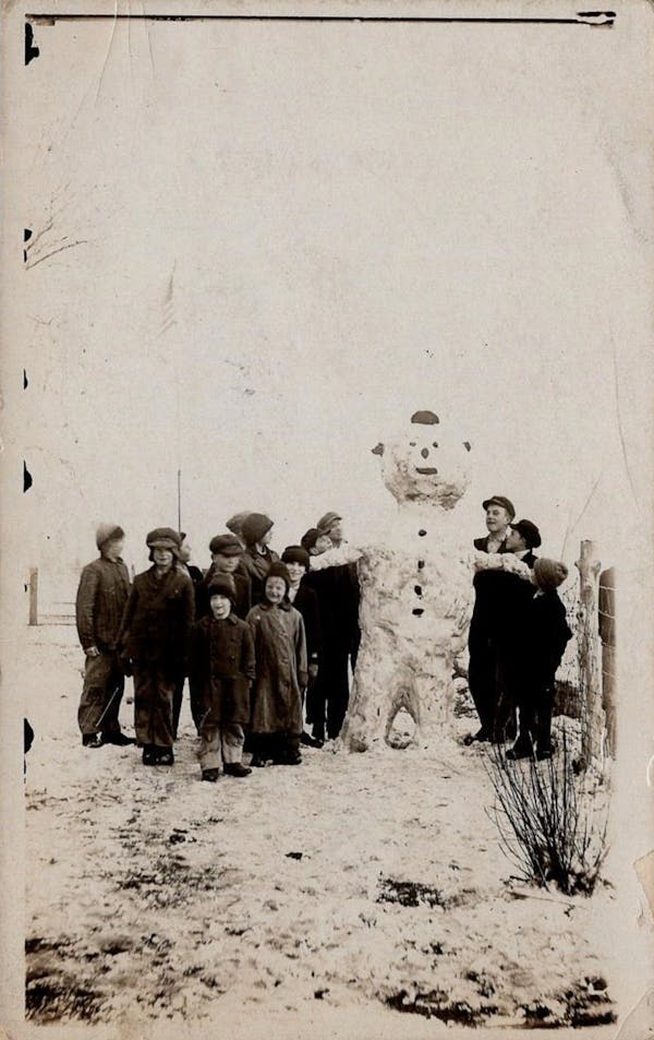 Photograph of snowman