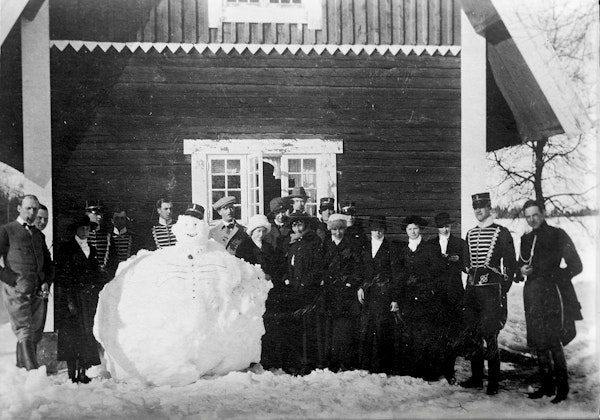 Photograph of snowman