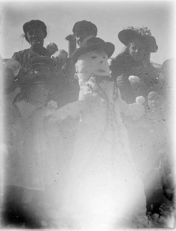 Photograph of snowman