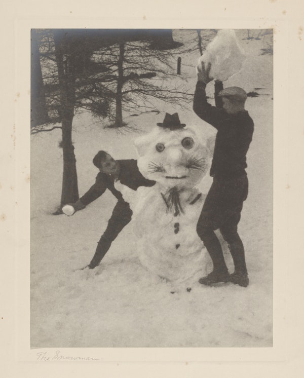 Photograph of snowman