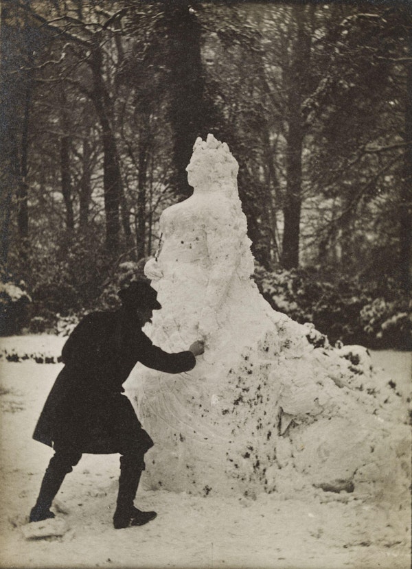 Photograph of snowman