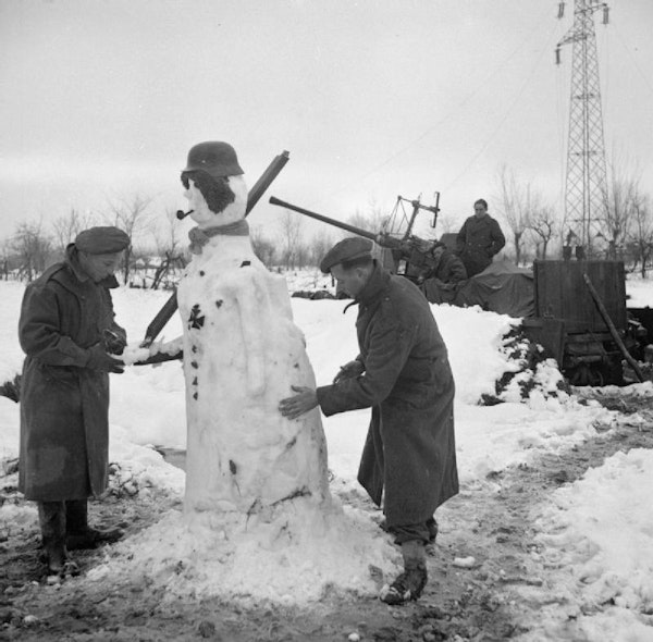 Photograph of snowman