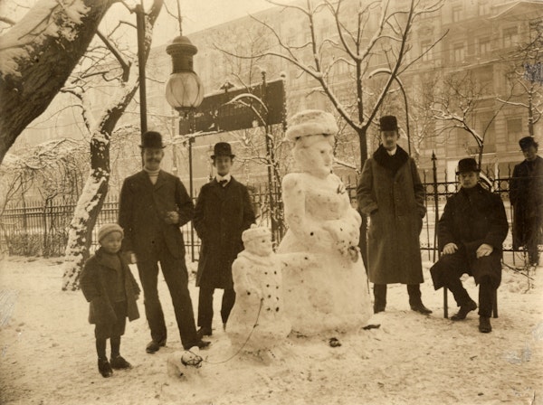 Photograph of snowman