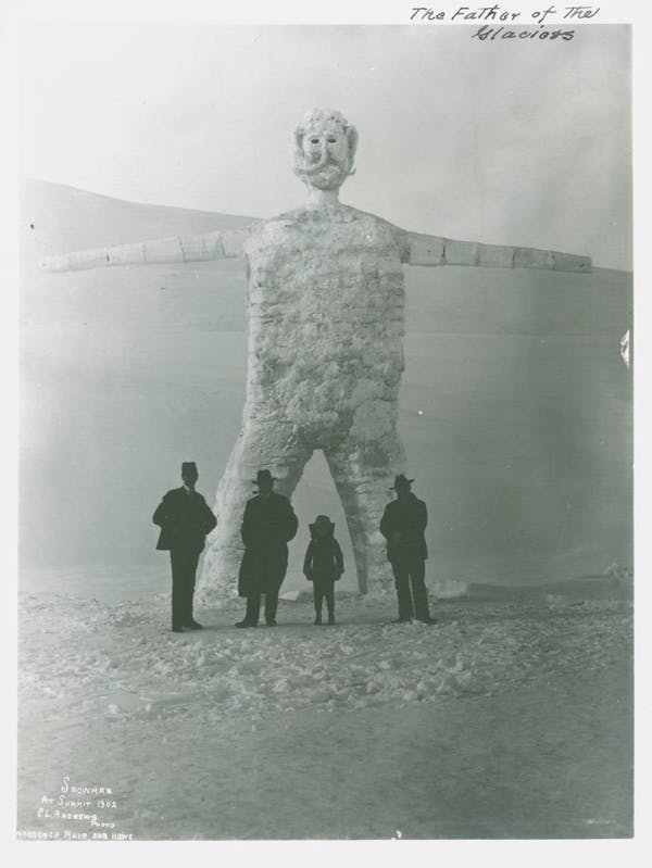 Photograph of snowman