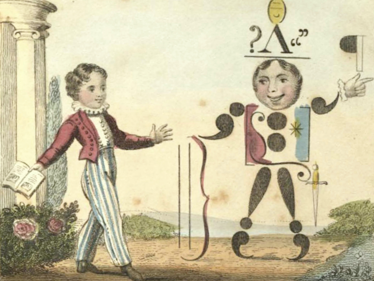 *Punctuation Personified* (1824) – The Public Domain Review