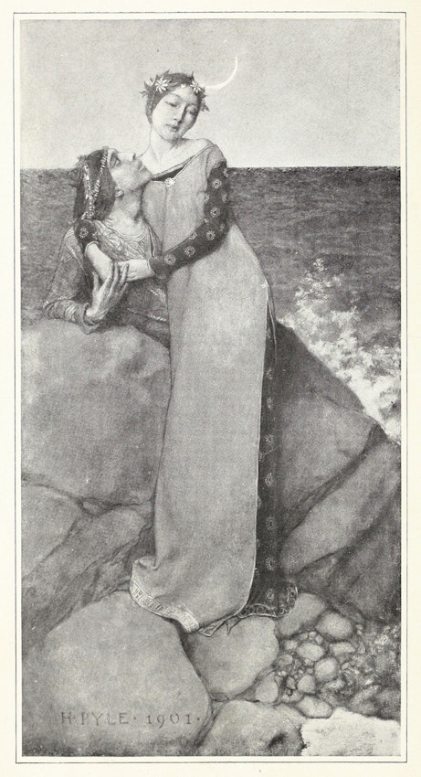 illustration of merman