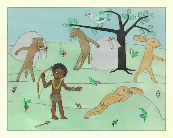 Illustration of hare fable